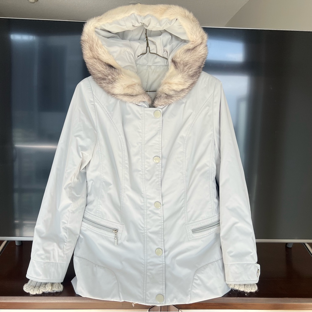 Winter Water Resistant Coat With A Rabbit Lining